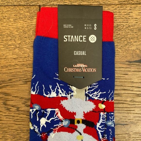 Stance CHRISTMAS VACATION CREW SOCKS, size Small - Picture 5 of 7